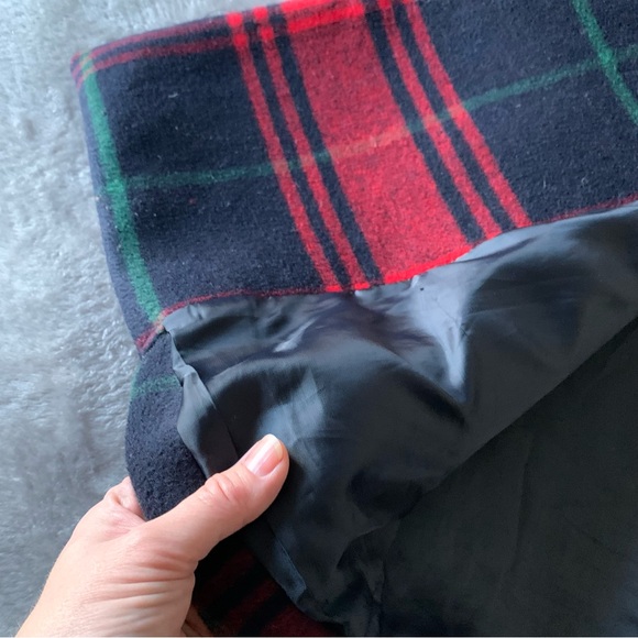 Gap red plaid lined driving coat - Picture 8 of 16